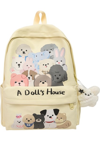 Yeni Okul Çantası Kadın Kore Baskı Küçük Taze Lise Üniversite Öğrencileri Sırt Çantası Kampüs Çift Rüzgar Sen Sistemi Basit Omuzlar Sırt Çantaları (Yurt Dışından)