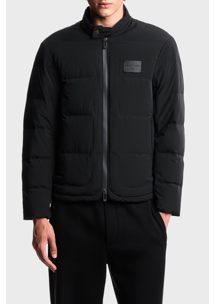 Kapitoneli Logolu Regular Fit Dik Yaka Mont Erkek Mont EM003278 AF18499 UC001
