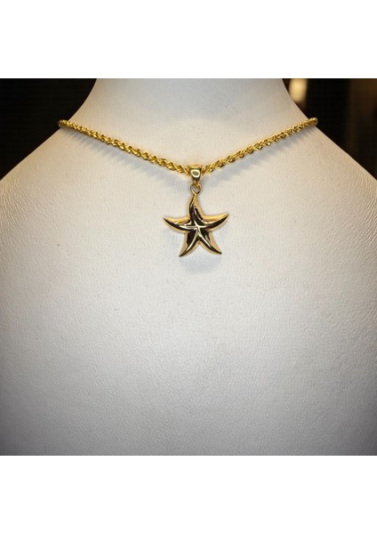 22 Ayar Deniz Yıldızı Kolye Ucu