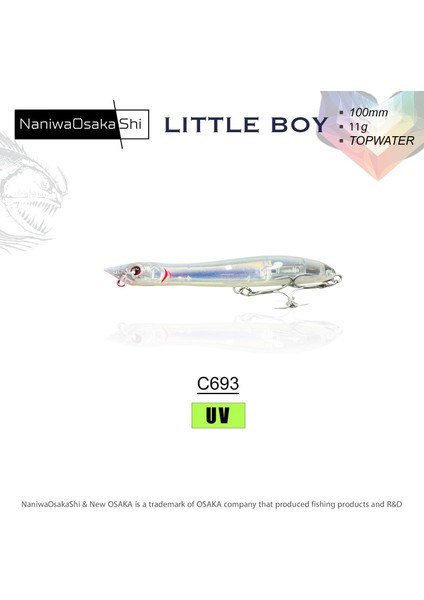 Naniwa Osaka Shi Lıttle Boy 100MM 11GR Topwater fiyatları