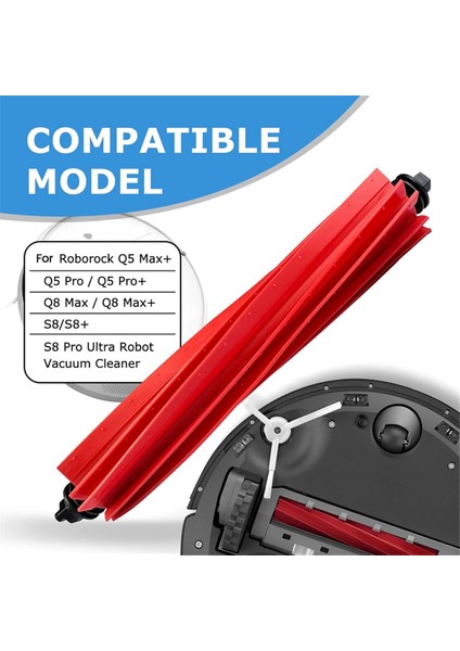 Q5 Max+,q8 Max/q8 Max+,q5 Pro/q5 Pro+, S8,s8+,s8 Pro Ultra Robot Süpürge Için Yedek Ana Fırçalar (Yurt Dışından) modelleri