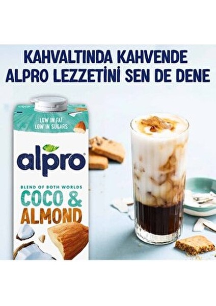 Hindistan Cevizli Badem Sütü 2x1L Vegan ve Vejetaryenler İçin Sağlıklı Alternatif İçecek