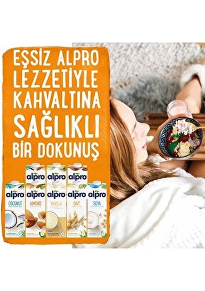 4'lü Mix Set Badem ve Hindistan Cevizi Sütü 4 x 1 lt Şekersiz Alternatif Süt Ürünleri