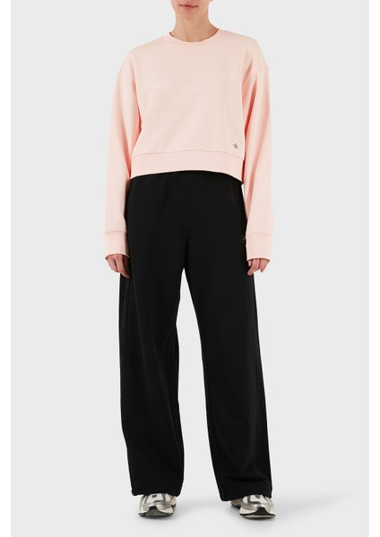 Pamuklu Relaxed Fit Bisiklet Yaka Crop Sweat LV047C911GVI7 Bayan Sweat LV047C911G Vı7 fiyatları