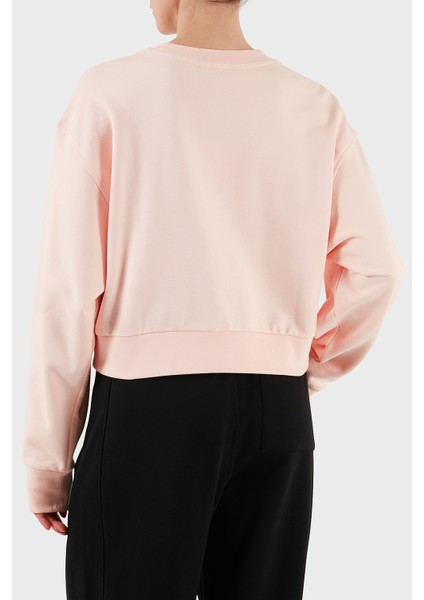 Pamuklu Relaxed Fit Bisiklet Yaka Crop Sweat LV047C911GVI7 Bayan Sweat LV047C911G Vı7 modelleri