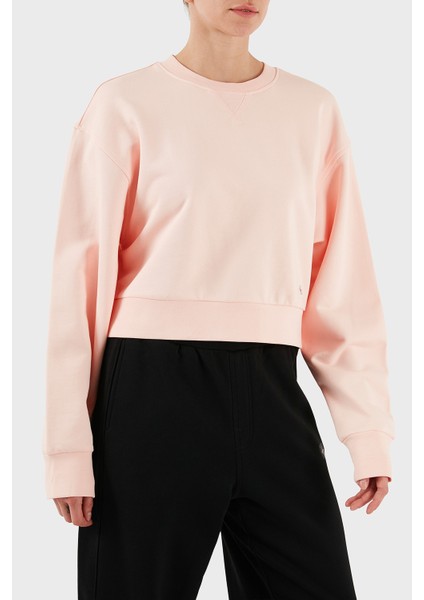 Pamuklu Relaxed Fit Bisiklet Yaka Crop Sweat LV047C911GVI7 Bayan Sweat LV047C911G Vı7 indirimleri