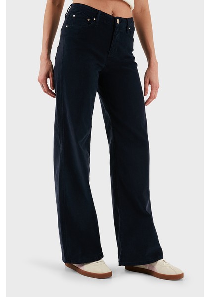 Sexy Pamuklu Relaxed Fit Normal Bel Bol Paça Pantolon W5BA96WFQYB Bayan Pantolon W5BA96 Wfqyb G77G