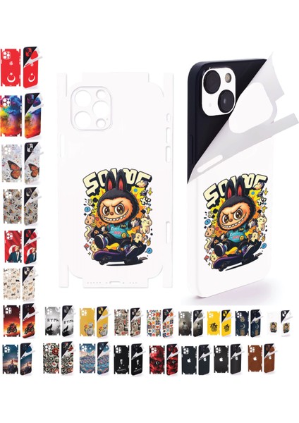 Iphone 16 Pro Için Full Kaplama Sticker Çizilme Önleme Kılıfsız Kullanım Için Art
