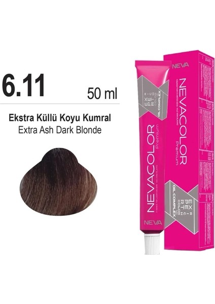 color Saç Boyası 6.11 Ekstra Küllü Koyu Kumral