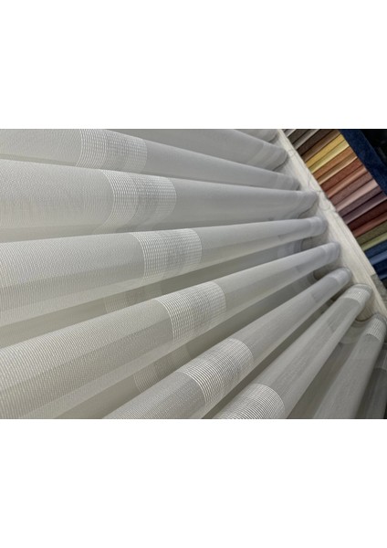 Nivemeshome Hercai HY019 Gümüş 1/2,5 Sık Pileli Tül Perde Apm modelleri