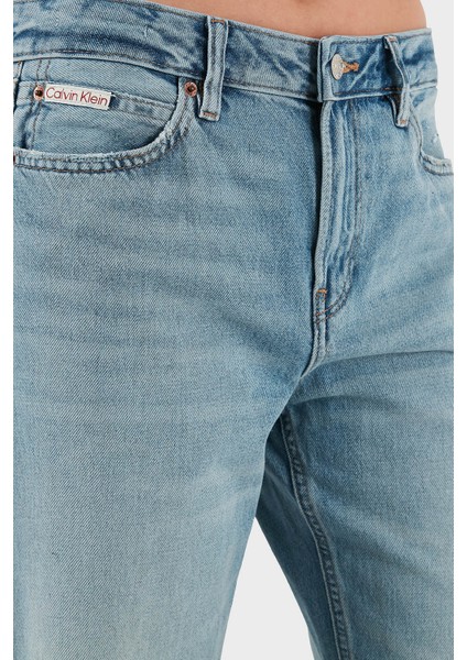 Pamuklu Regular Fit Yüksek Bel Geniş Paça Jeans LV047C734GX26 Bayan Kot Pantolon LV047C734G X26