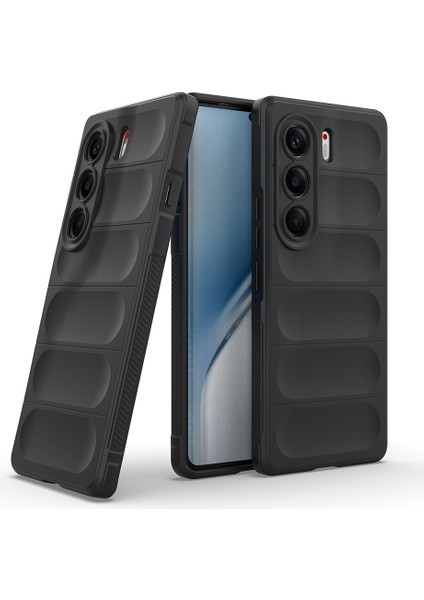 Tecno Camon 40 Pro Kılıf Etnik Optimum Oyuk Desenli Silikon Siyah fiyatları