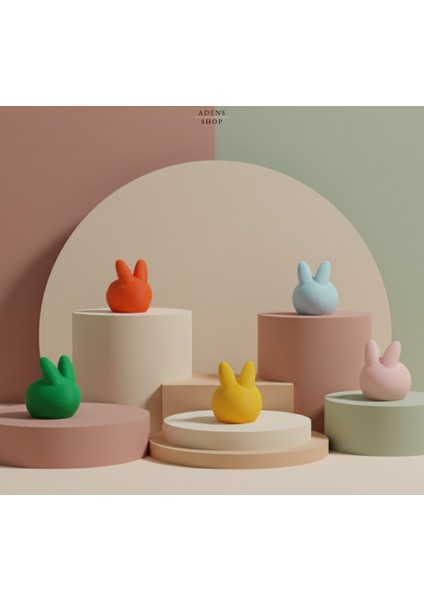 Sevimli Tavşan Tasarımlı Dekoratif Mumluk & Saksı (Sadece LED Mumlar) fırsatları