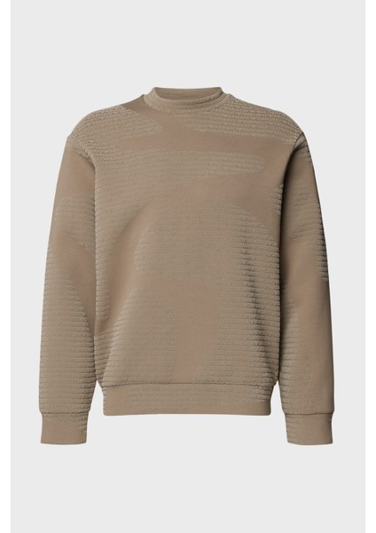 Pamuklu Regular Fit Bisiklet Yaka Tamamı Logolu Sweat Erkek Sweat EM002900 AF10013 F6130 indirimleri