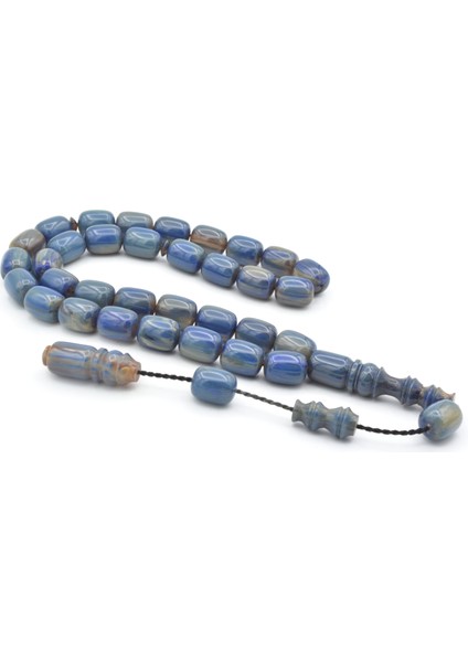 Sistemli Kapsül Kesim Kanayan Bağa Mavi Katalin Tesbih 002