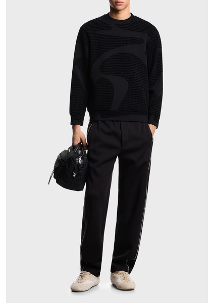 Pamuklu Regular Fit Bisiklet Yaka Tamamı Logolu Sweat Erkek Sweat EM002900 AF10013 FC242 fiyatları