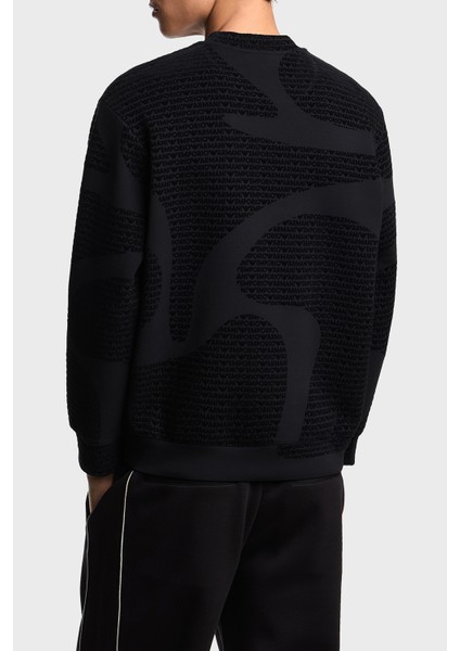 Pamuklu Regular Fit Bisiklet Yaka Tamamı Logolu Sweat Erkek Sweat EM002900 AF10013 FC242 modelleri