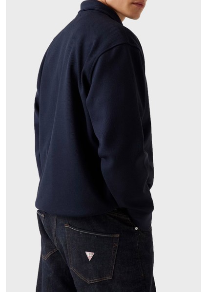 Harris Logolu Regular Fit Yarım Fermuarlı Dik Yaka Sweat M5BQ18K0552 Erkek Sweat M5BQ18 K0552 G7V2 modelleri