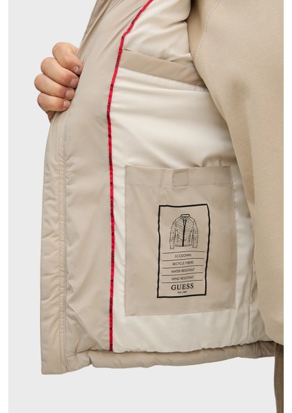 Stretch Kapitoneli Regular Fit Dik Yaka Suya Dayanıklı Mont M4YL05WG9O2 Erkek Mont M4YL05 WG9O2 A90N