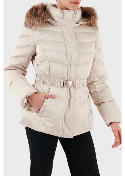 Marina Regular Fit Çıkarılabilir Kapüşonlu Kemerli Mont W5BL31W2802 Bayan Mont W5BL31 W2802 A115 indirimleri