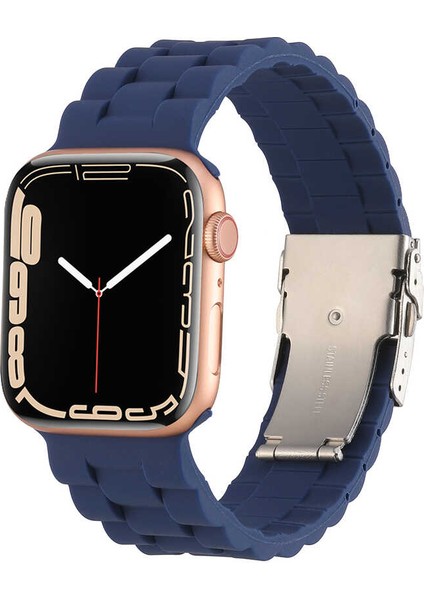 Watch 42MM Krd-72 Uyumlu Kordon Ata - Lacivert modelleri