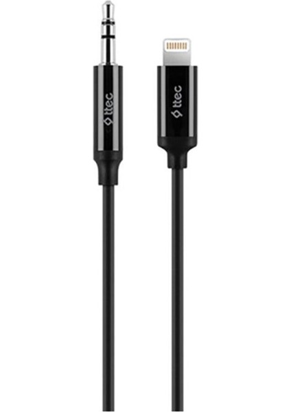 Aux To Lightning iPhone Ses Kablosu 100 Cm, 1 Metre Siyah 2 Yıl Garantili Yüksek Kalite - 2DK42 fiyatları
