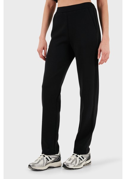 Pamuklu Regular Fit Lastikli Bel Düz Paça Pantolon Bayan Pantolon EW001362 AF10002 UC001