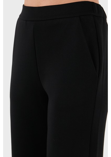 Pamuklu Regular Fit Lastikli Bel Düz Paça Pantolon Bayan Pantolon EW001362 AF10002 UC001