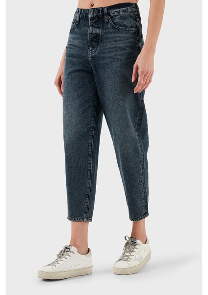 Pamuklu Tapered Fit Normal Bel Daralan Paça Jeans Bayan Kot Pantolon XW000128 AF14471 MB001 indirimleri