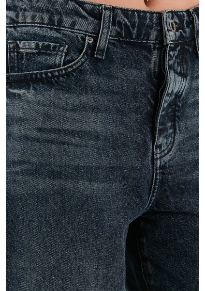 Pamuklu Tapered Fit Normal Bel Daralan Paça Jeans Bayan Kot Pantolon XW000128 AF14471 MB001