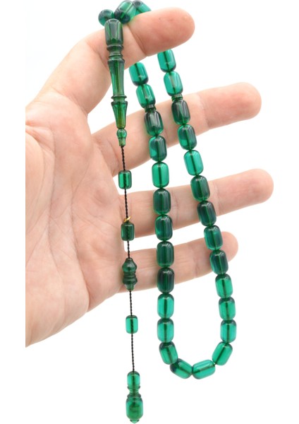 Hakkı Usta Imzalı Kapsül Kesim Petrol Mavisi Kanada Çubuk Katalin Tesbih modelleri