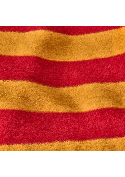 Soft Çizgili Pamuklu Tv Battaniyesi - Sarı / Kırmızı - 130X170 cm fiyatları