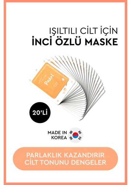 On Pearl Mask - Inci Özlü Yüz Maskesi 20'li