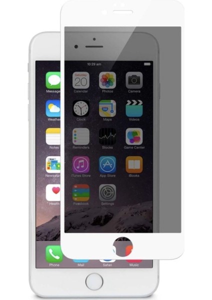 Iphone 7 Beyaz Privacy Kavisli Hayalet Gizlilik Filitreli Full Ekran Koruyucu modelleri