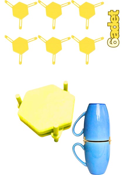 Bardak ve Kupa Düzenleyici Dolap Içi Yer Kazandırıcı 6 Adet fırsatları