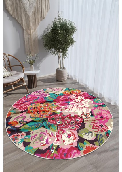 Çiçek Desenli Kaymaz Taban Yıkanabilir Halı fiyatları