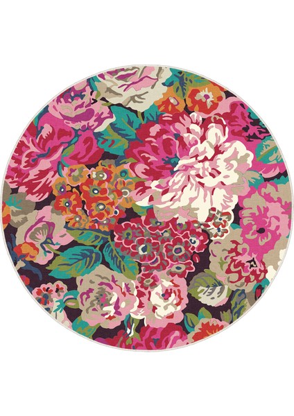 Çiçek Desenli Kaymaz Taban Yıkanabilir Halı modelleri