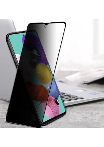 Teknopark Samsung A10 Privacy Kavisli Hayalet Gizlilik Filitreli Full Ekran Koruyucu