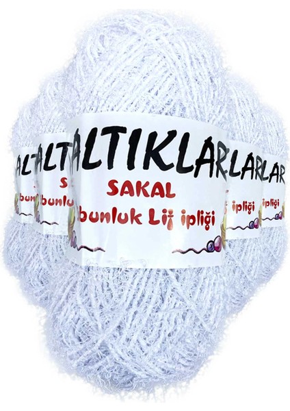 5 Adet Sakal Sabunluk Lif İpliği Optik Beyaz