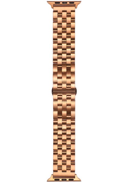 Watch Ultra 49MM Kordon Uyumlu Krd-20 Metal Strap Kayış Ata - Rose Gold fırsatları