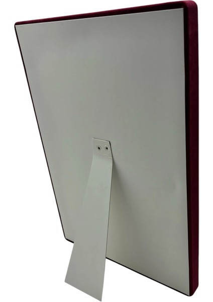 Dikine Süet Kumaş Bordo 34-24 cm Ayaklı 20 Pedli Kolye Tabla Stand fiyatları