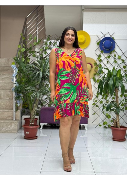 ALN16073 Viskon Alanya Elbise