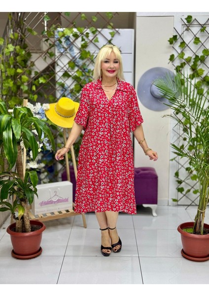 RM18125 Viskon Roma Elbise