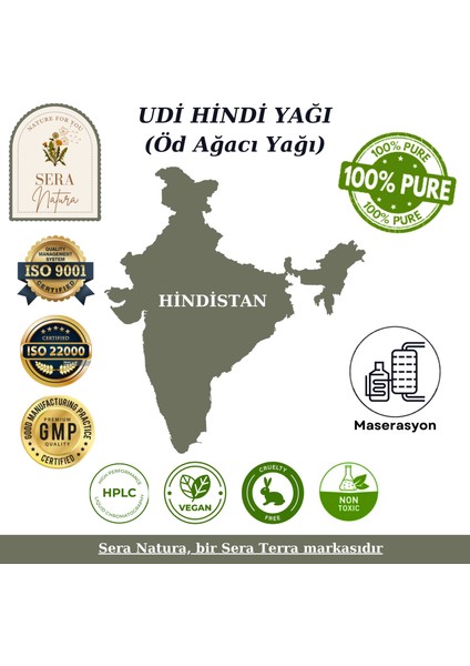 Udim Hindi Yağı 30 Ml. %100 Saf