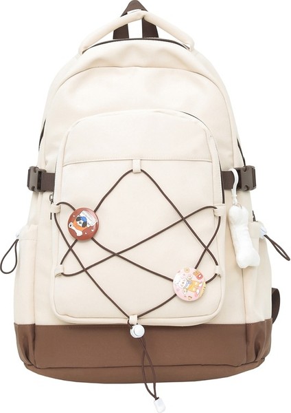 Yeni Okul Çantası Kadın Kore Baskı Küçük Taze Lise Üniversite Öğrencileri Sırt Çantası Kampüs Çift Rüzgar Sen Sistemi Basit Omuzlar Sırt Çantaları (Yurt Dışından)