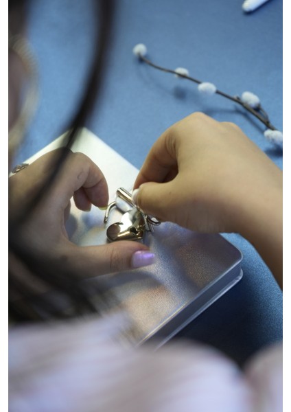 Hush Hush Kilitli Kutulu Metalik Çizgili Defter Gümüş 124-1909 indirimleri