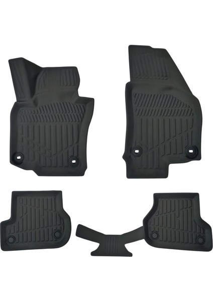 Volkswagen Golf 5 2003-2008 Ile Uyumlu 3D Havuzlu Paspas - Öz-Iş
