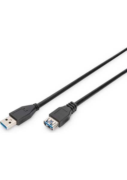 USB 3.0 Uzatma Kablosu, USB A Erkek - USB A Dişi, 3 Metre, Awg 28, 2x Zırhlı, Ul, Siyah