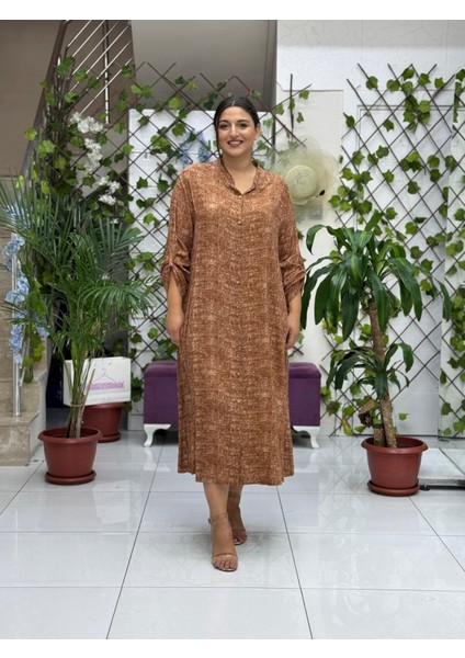 YS81006 Viskon Yasemin Elbise