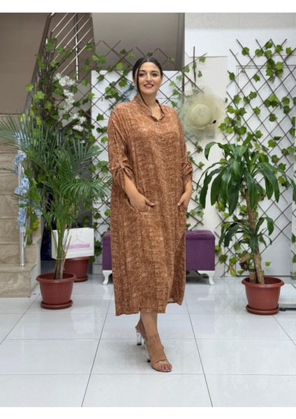 YS81006 Viskon Yasemin Elbise fiyatları